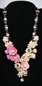 Coleen Toland Flowers Necklace
