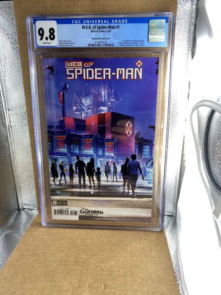 web of spider man 1 CGC 9.8 Matuszak Variant Cover (1 of 2)