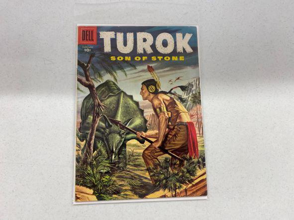 Turok Son of Stone #3 (1st solo issue Silver Age): First issue in the series. An early silver age classic series. Hard to find