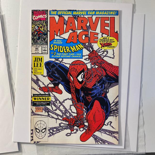 Marvel Age 90 Todd McFarlane Cover + 5 pg preview (1 of 2)