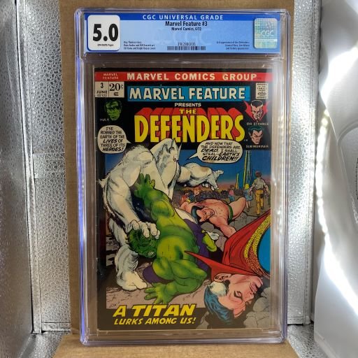 Marvel Feature #3 CGC 5.0 3rd app of Defenders (1 of 2)