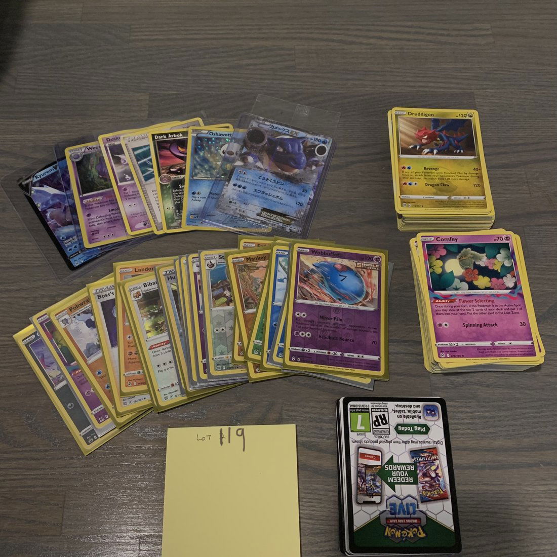 Large Aprox 180 pokemon card lot. (1 of 3)