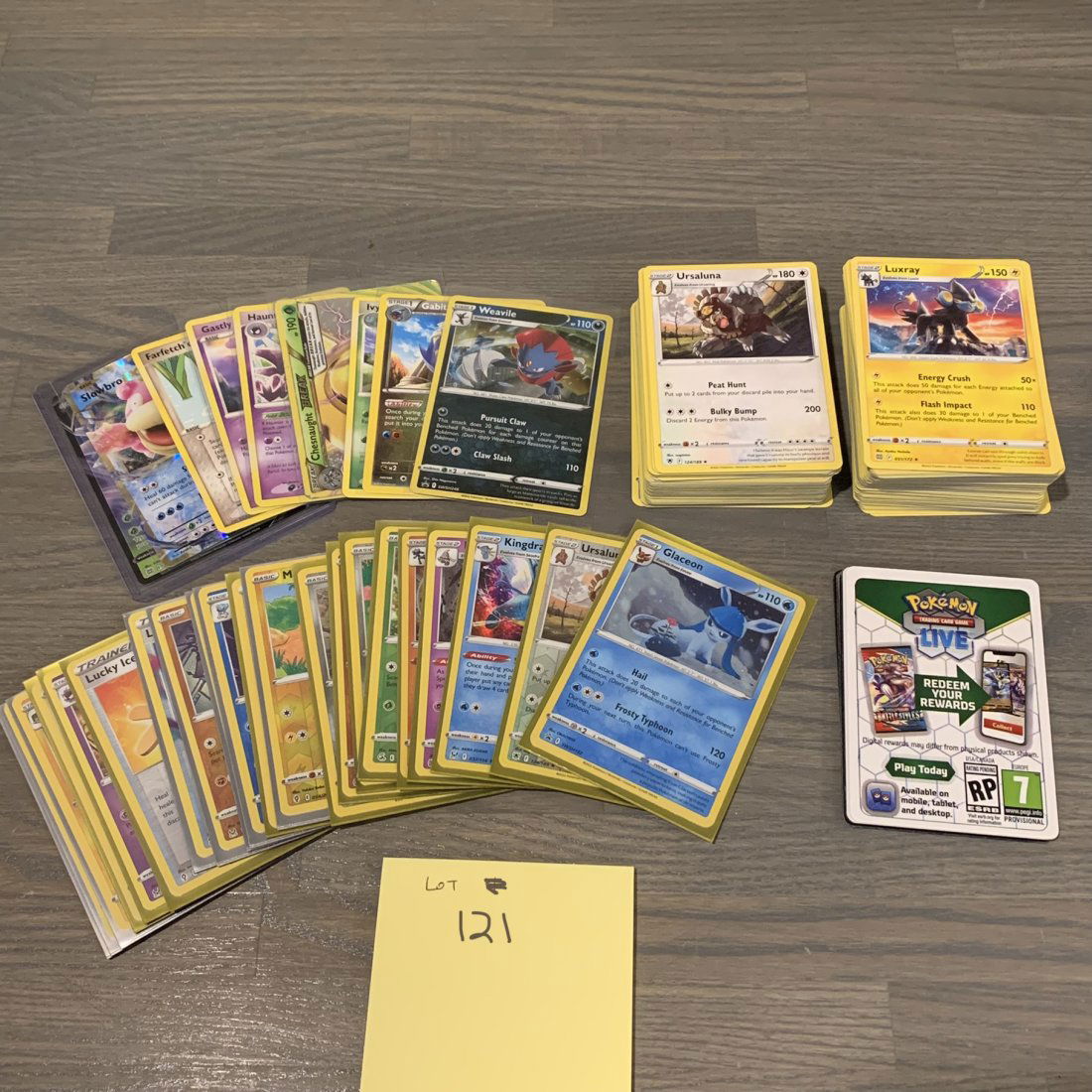 Large Aprox 190 pokemon card lot. (1 of 3)