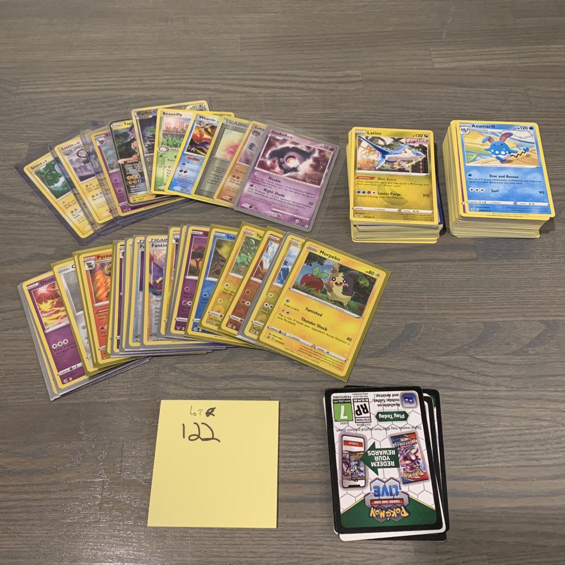 Large Aprox 190 pokemon card lot. (1 of 3)