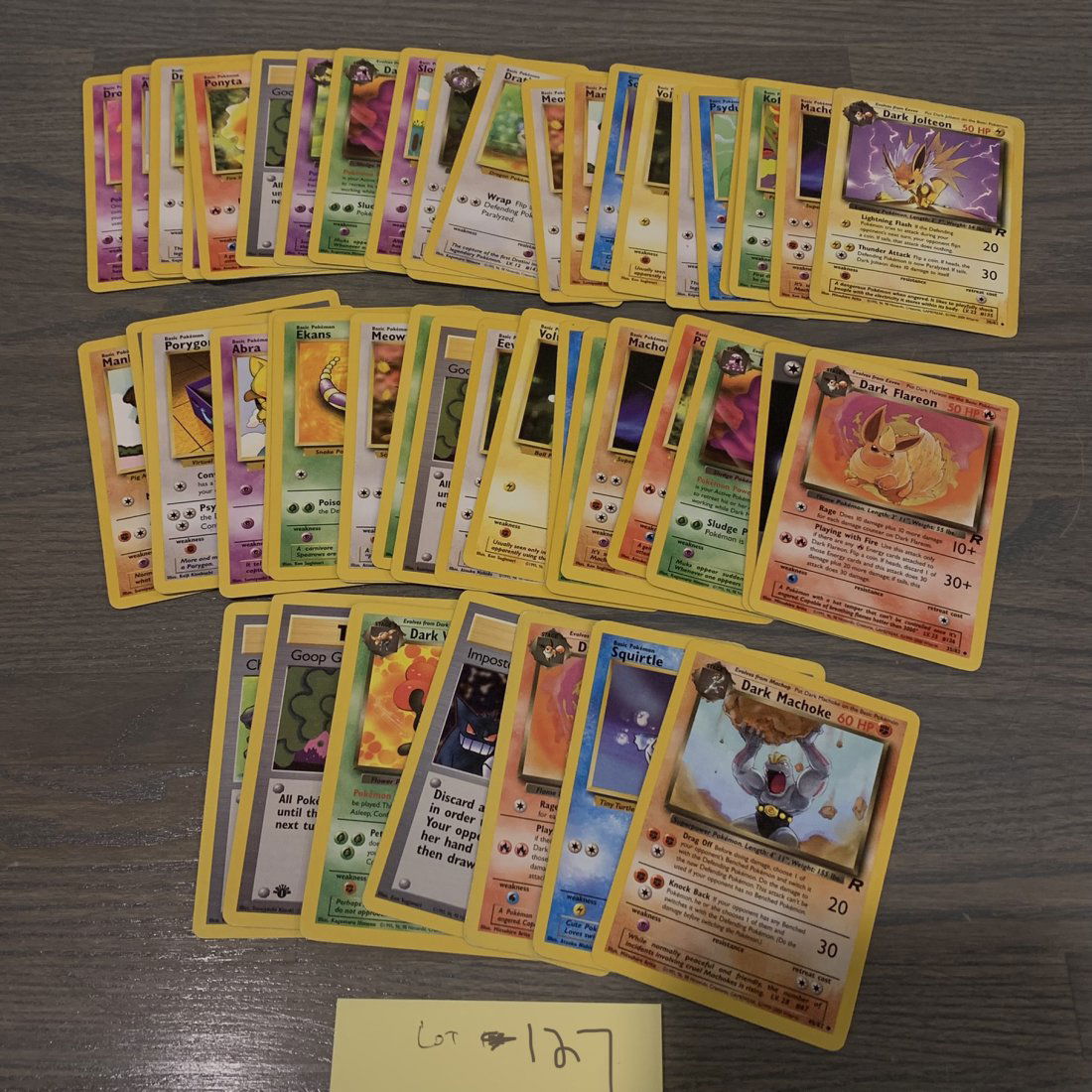 Team Rocket Set Pokemon Card lot (1 of 2)