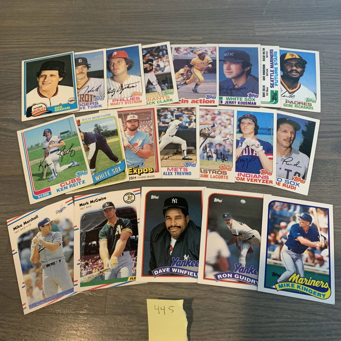 80s baseball cards, Mark McGwire (1 of 2)