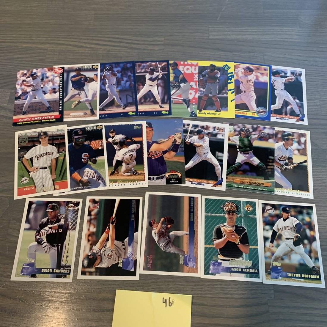 90s baseball cards, Greg Maddux: See photos for condition.