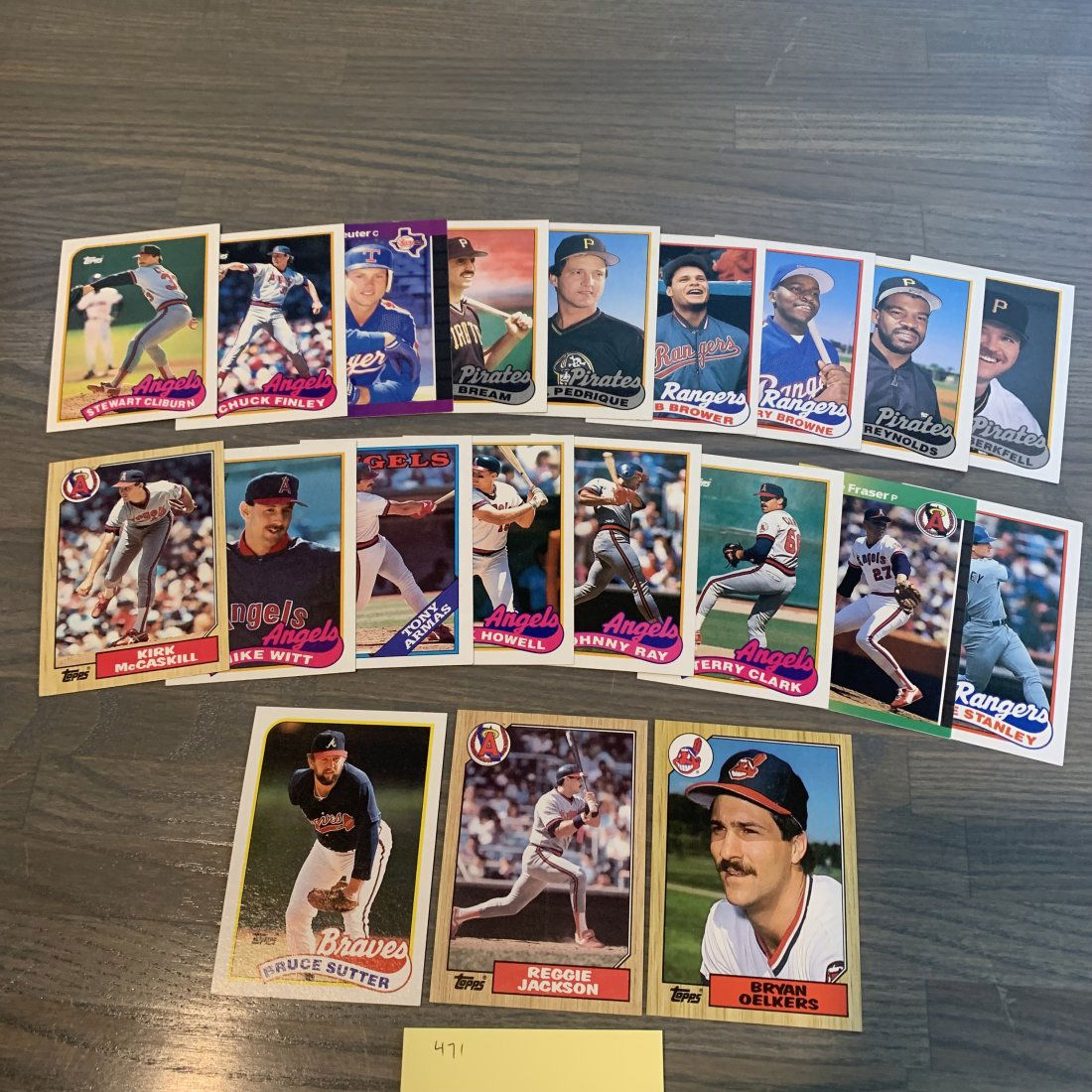 80s baseball cards, Reggie Jackson (1 of 2)