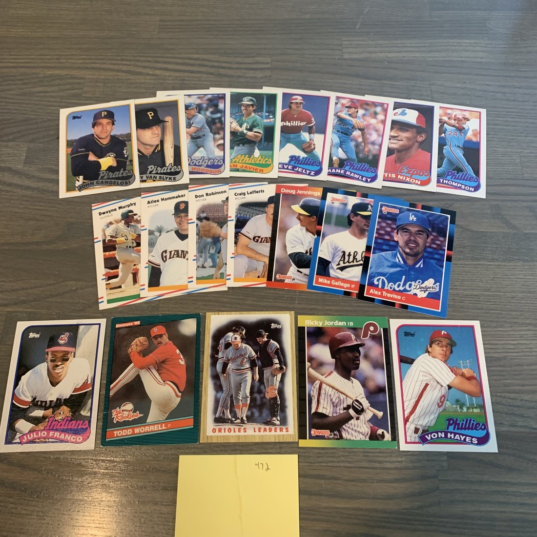 80s baseball cards: See photos for condition.