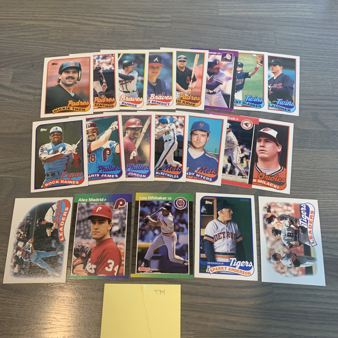 80s baseball cards: See photos for condition.
