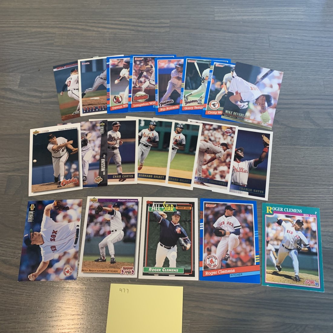 90s baseball cards, Roger Clemens All Star: See photos for condition.