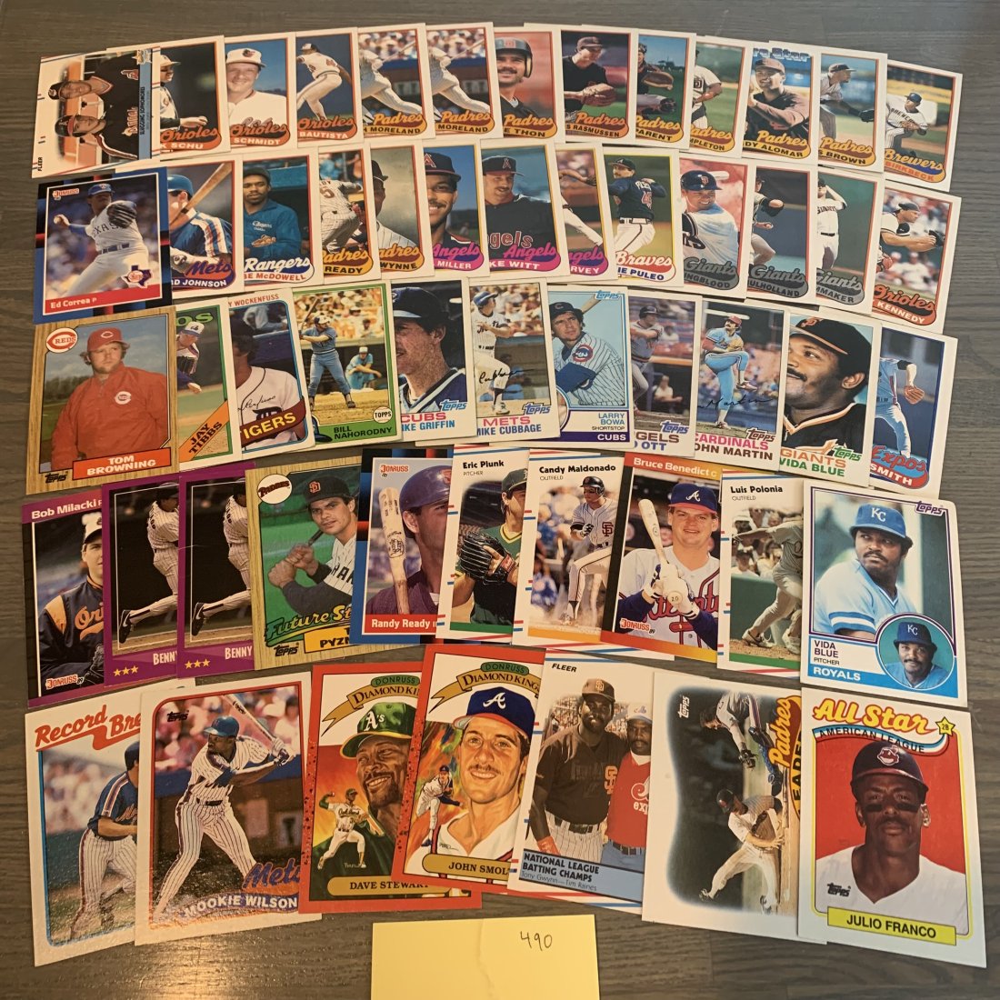 50+ 80s baseball cards: See photos for condition.