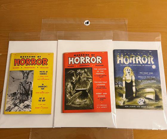 Magazine of Horror Issue #'s 18, 16, 9 (1 of 4)