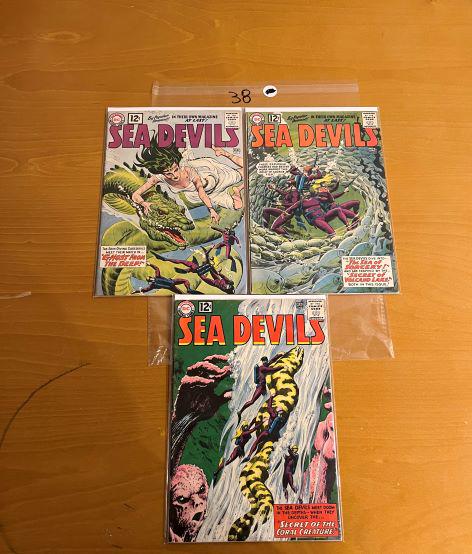 Sea Devils #'s 3, 4, 9 DC Silver Age Series (1 of 1)