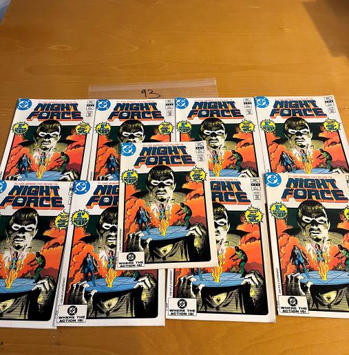 Night Force #1 lot of 9 comics (1 of 1)