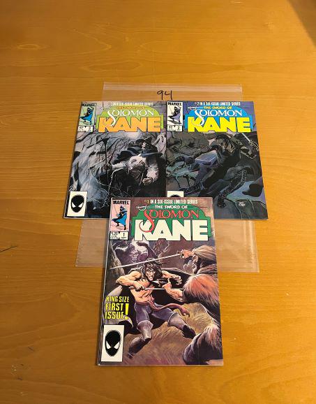 Sword of Solomon Kane #'s 1-3 Marvel Copper Age Mini Series: We are Veteran Owned and Operated and we now do in-house shipping for all items!