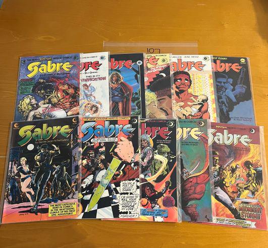 Sabre Eclipse Comic 1st Series Rare Comic Lot (1 of 1)