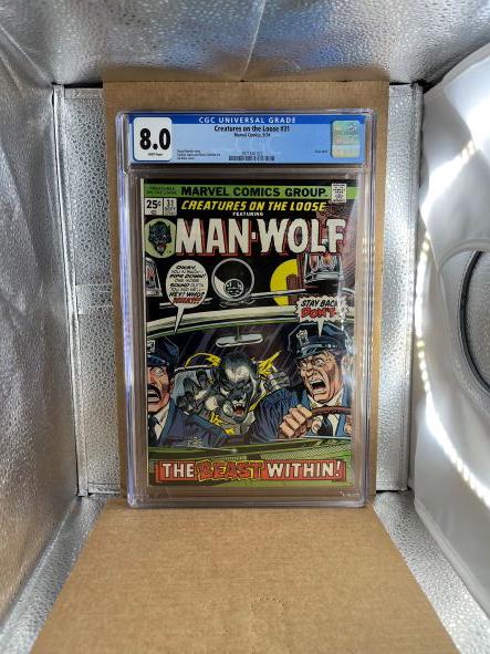 Creatures on the Loose #31 CGC 8.0 Man Wolf Solo (1 of 2)