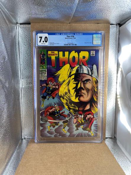 Thor #158 CGC 7.0 Origin Retold Jack Kirby Art (1 of 2)