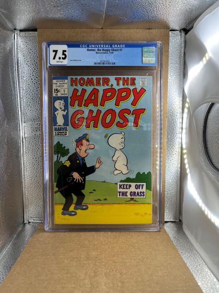 Homer the Happy Ghost #1 CGC 7.5 (1 of 2)