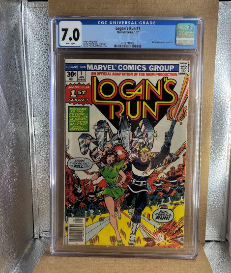 Logan's Run #1 CGC 7.0: We are Veteran Owned and Operated and we now do in-house shipping for all items!