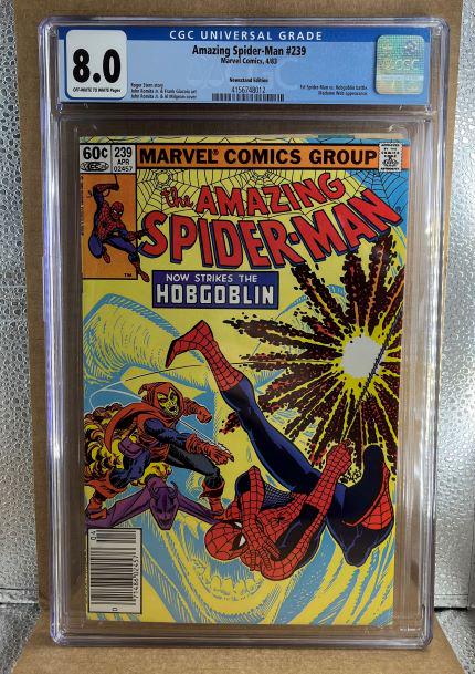 Amazing Spider-man #239 CGC 8.0 2nd app Hobgoblin: We are Veteran Owned and Operated and we now do in-house shipping for all items!