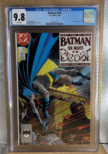 Batman #418 CGC 9.8 KGBeast app (1 of 2)
