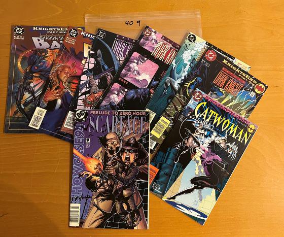 Batman related comic lot: We are Veteran Owned and Operated and we now do in-house shipping for all items! See photos for general condition