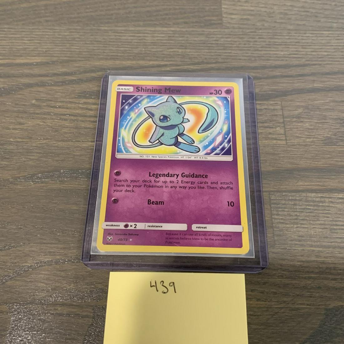 Shining Mew PokÃ©mon card (1 of 3)