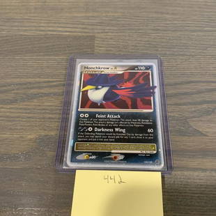 Honchkrow PokÃ©mon card: Honchkrow LV. X. Card shipped in sleeve and top loader. See photos for condition.