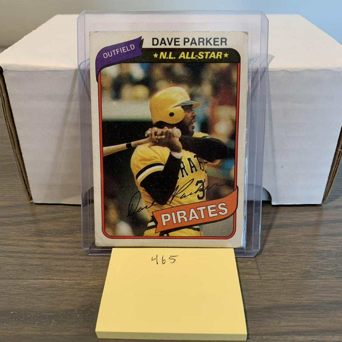 Dave Parker baseball card (1 of 2)