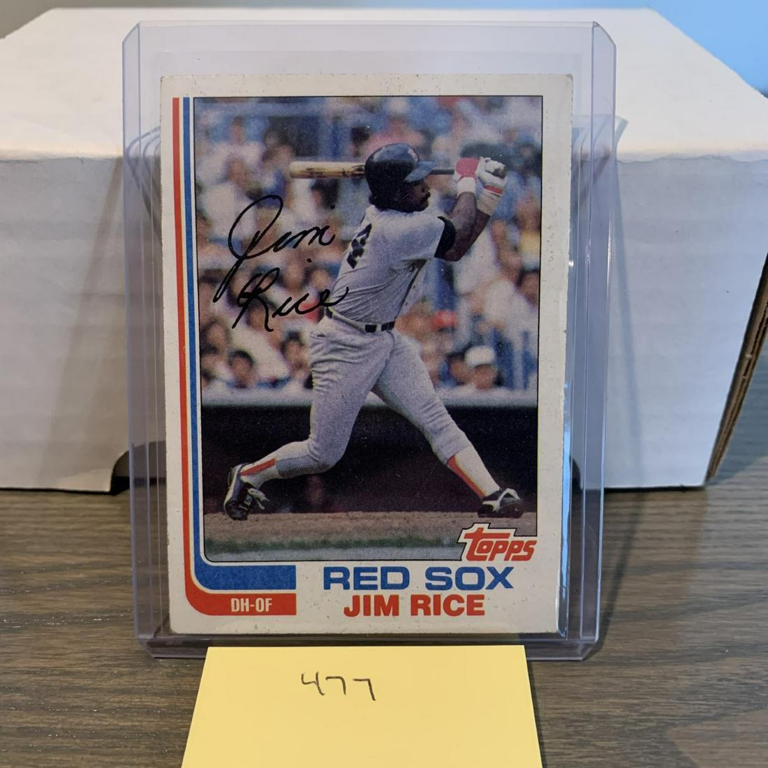 Jim Rice baseball card (1 of 2)