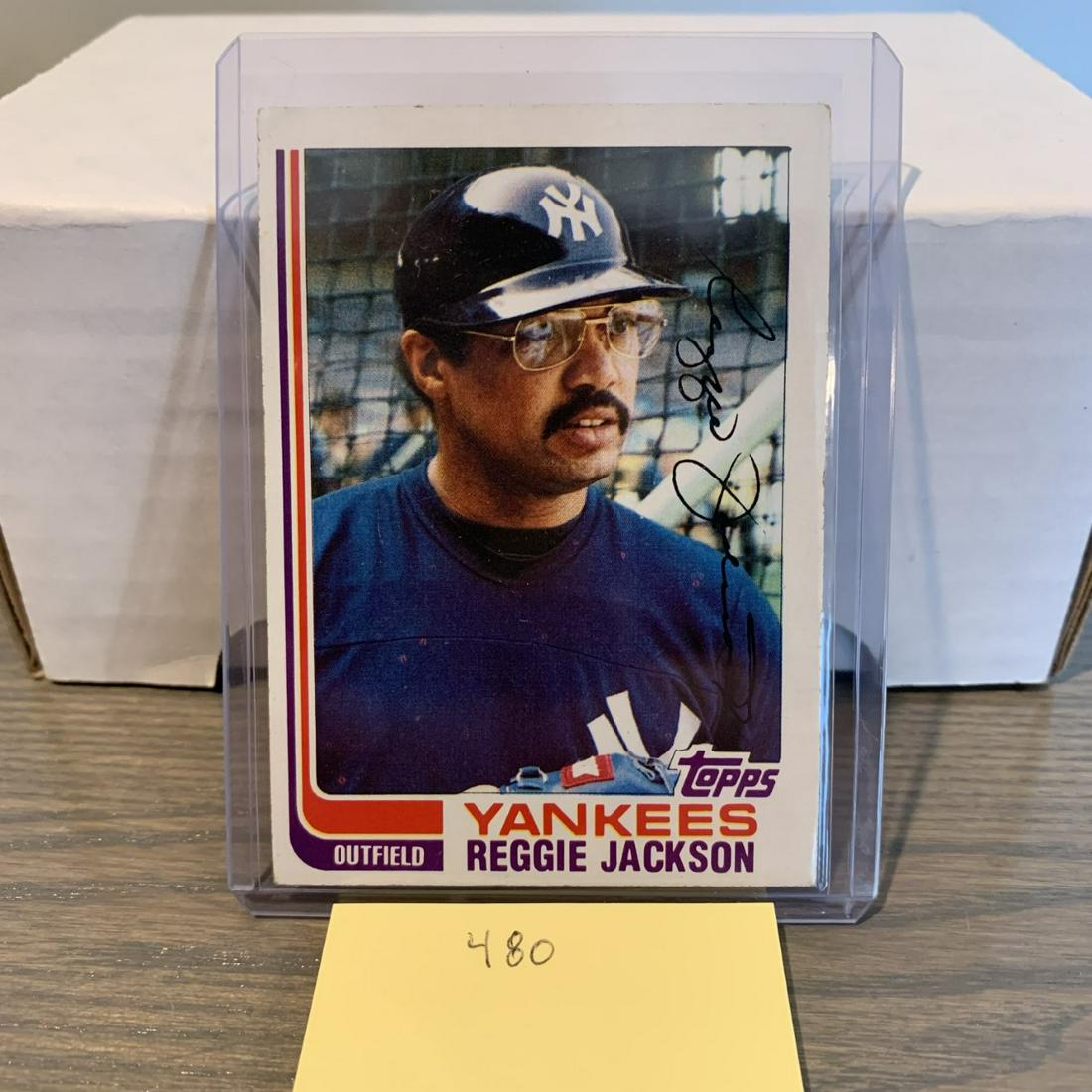 Reggie Jackson baseball card (1 of 2)