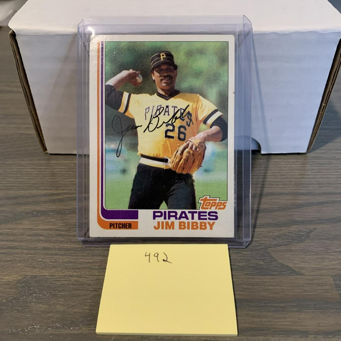 Jim Bibby baseball card (1 of 2)