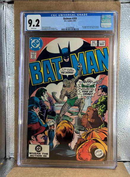 Batman #359 CGC 9.2 1st Killer Croc Cover 1st Dan Jurgens work (1 of 2)