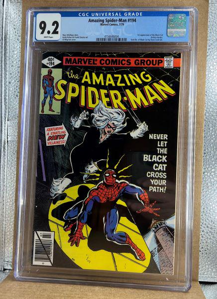 Amazing Spider-Man #194 CGC 9.2 1st App of Black Cat (1 of 2)