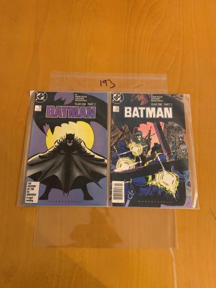 Batman 405 & 406 year One Story: We are Veteran Owned and Operated and we now do in-house shipping for all items!