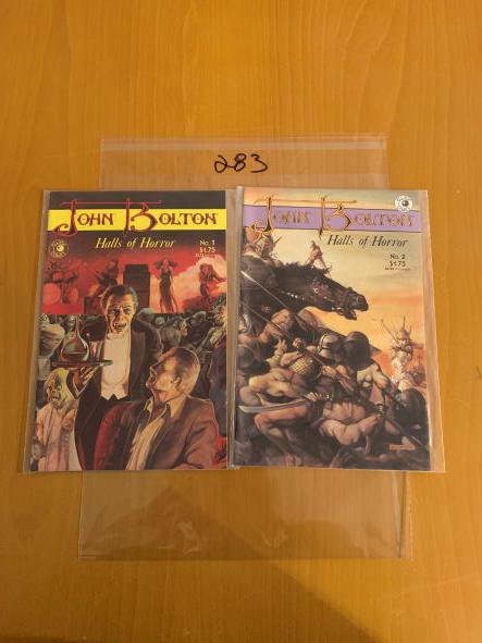 John Bolton Halls of Horror 2 comic lot (1 of 1)