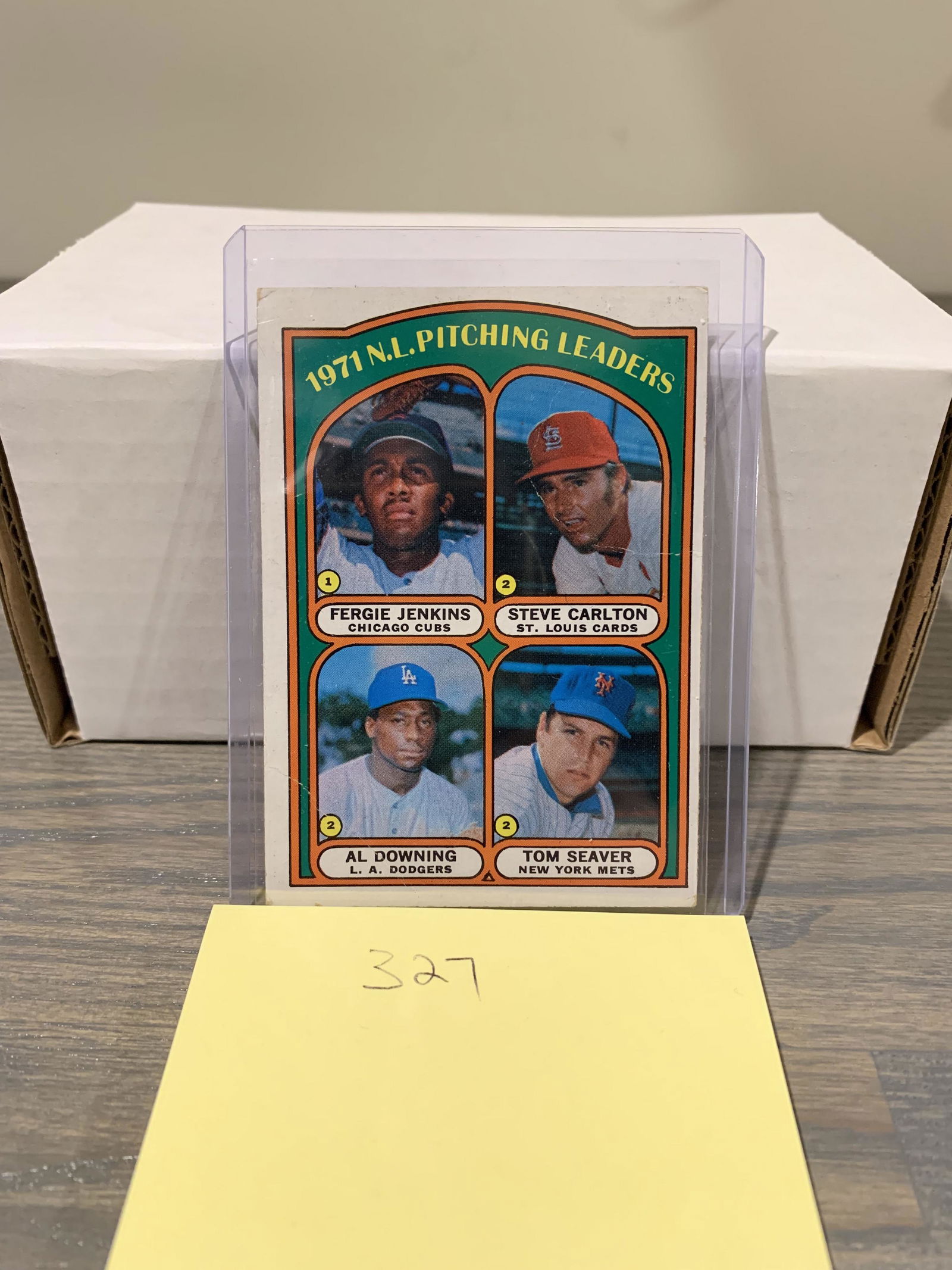 1971 N.L. Pitching leaders baseball card (1 of 2)