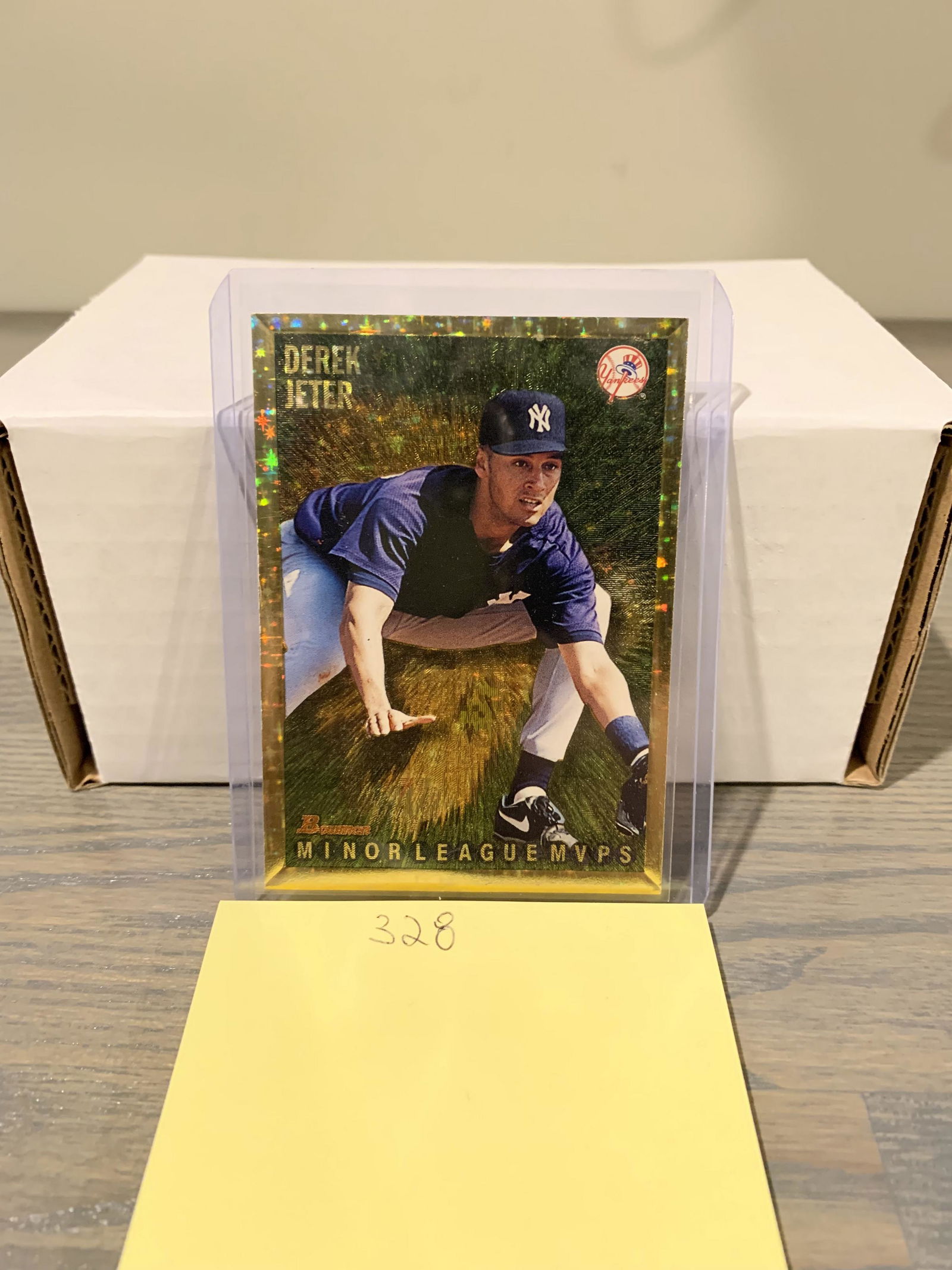 Derek Jeter Gold minor League baseball card (1 of 2)