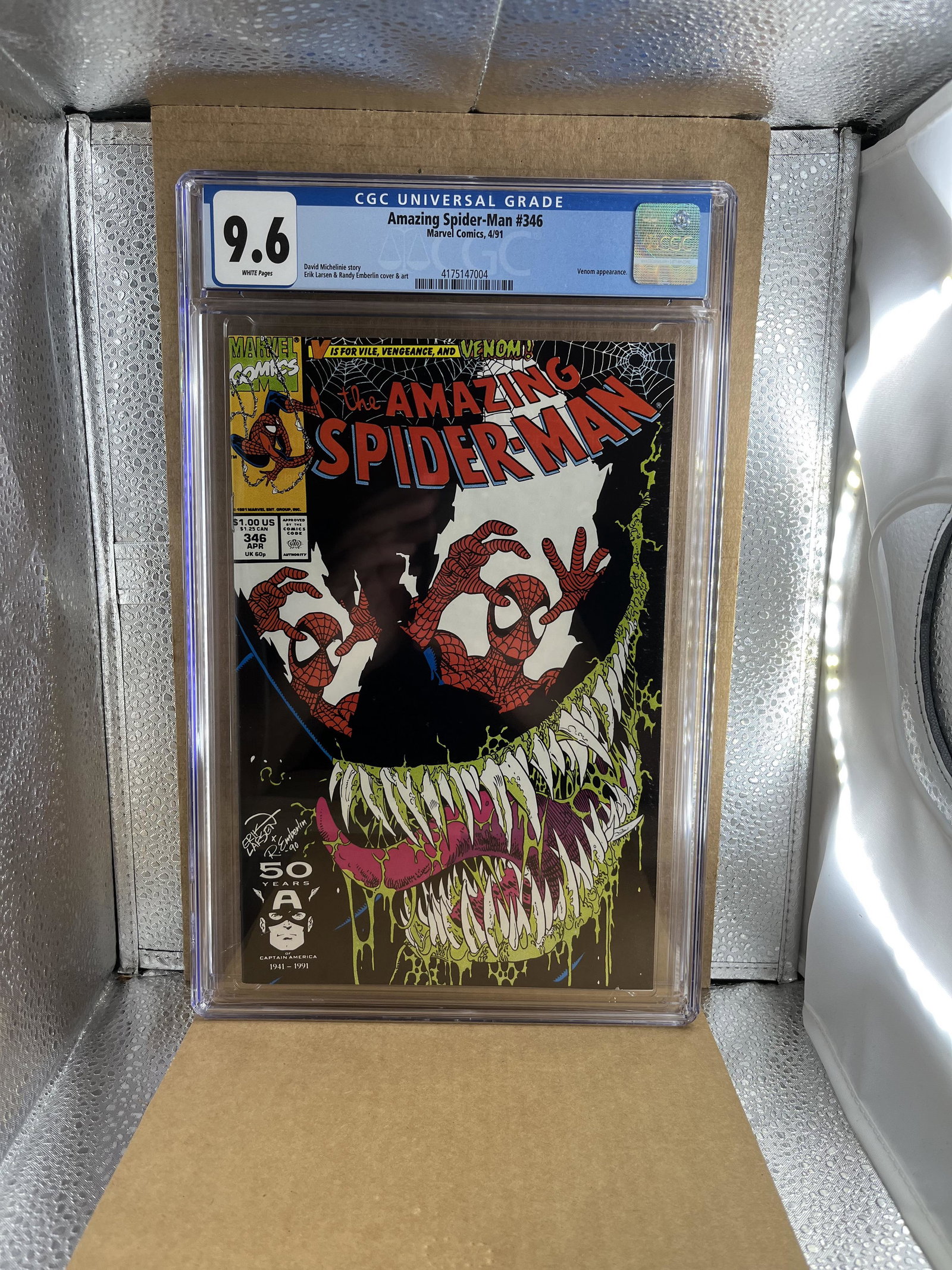 Amazing Spider-man 346 CGC 96 Classic Venom Cover: We are Veteran Owned and Operated and we now do in-house shipping for all items!