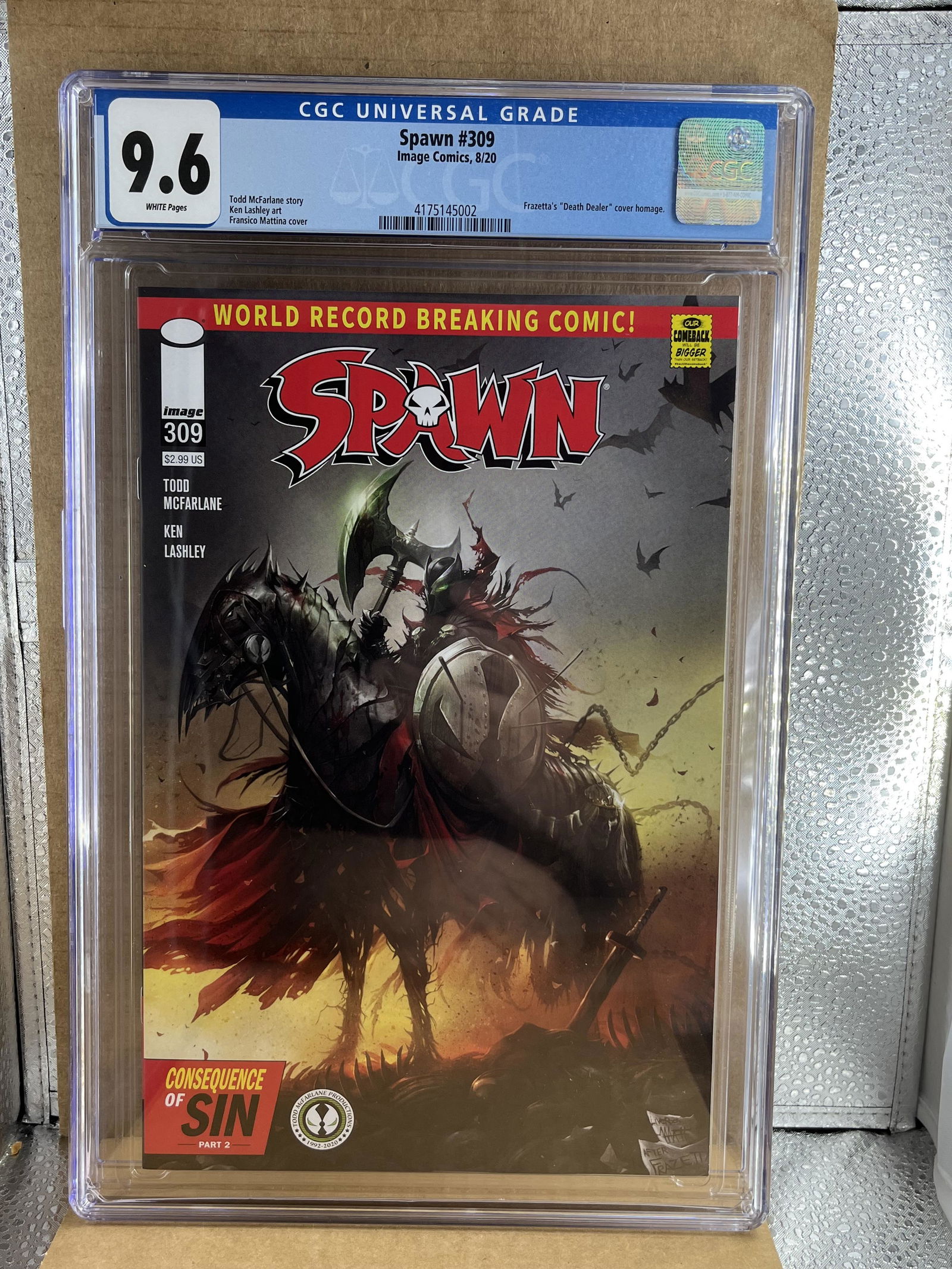 Spawn 309 CGC 9.6 (1 of 2)