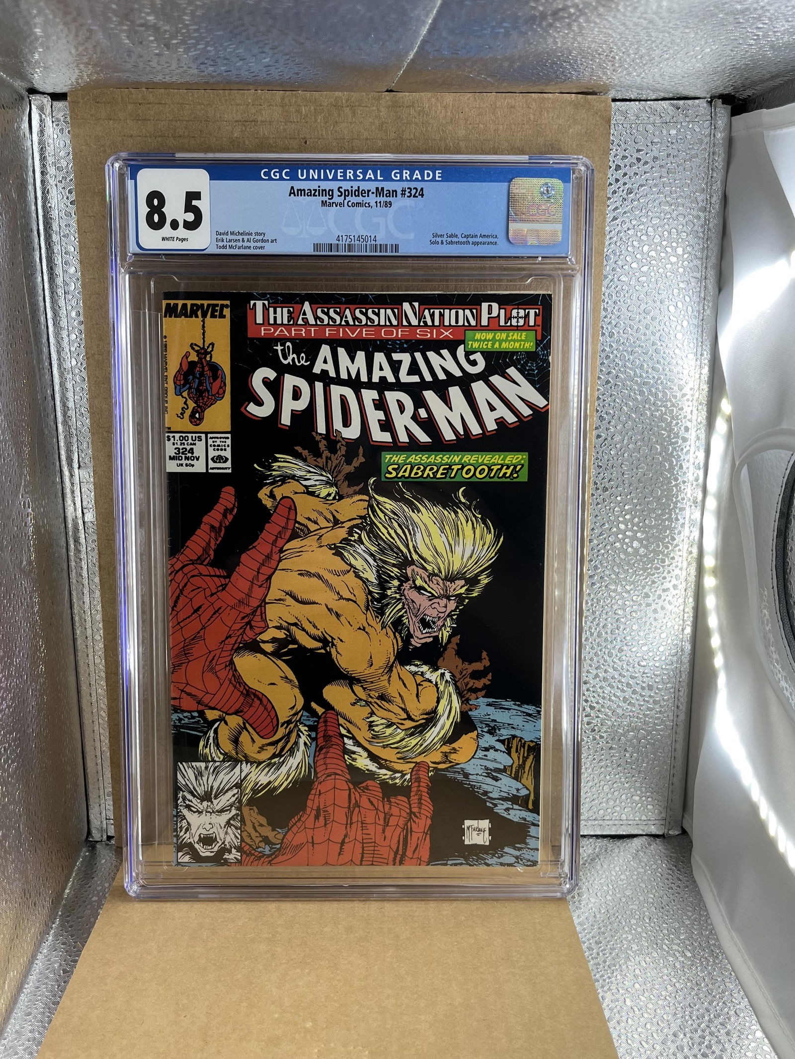 Amazing Spider-man 324 CGC 8.5 Todd McFarlane Art (1 of 2)