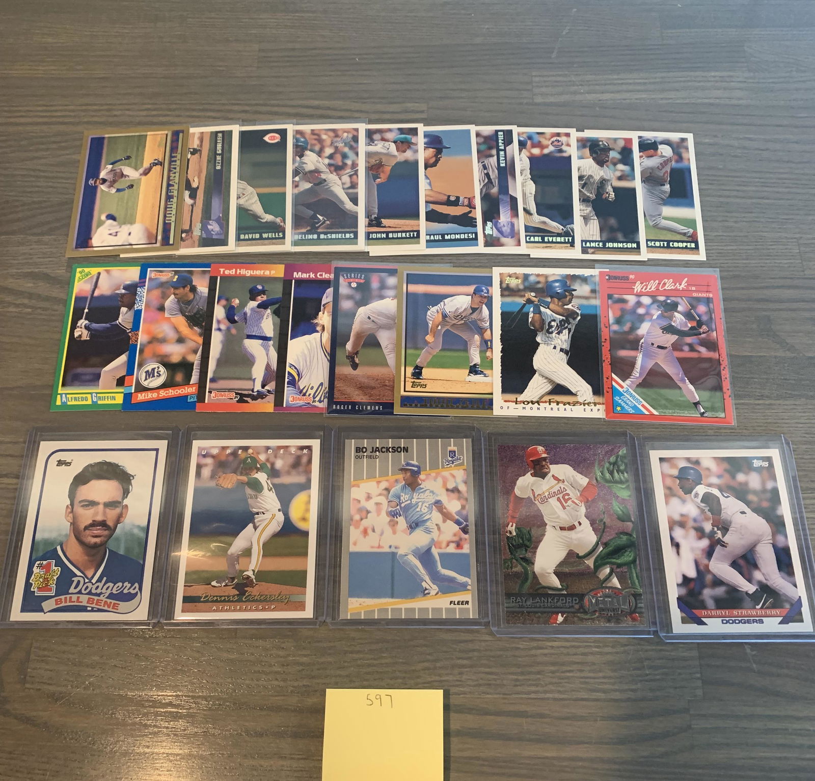 90s & 80s baseball cards, Bo Jackson (1 of 2)