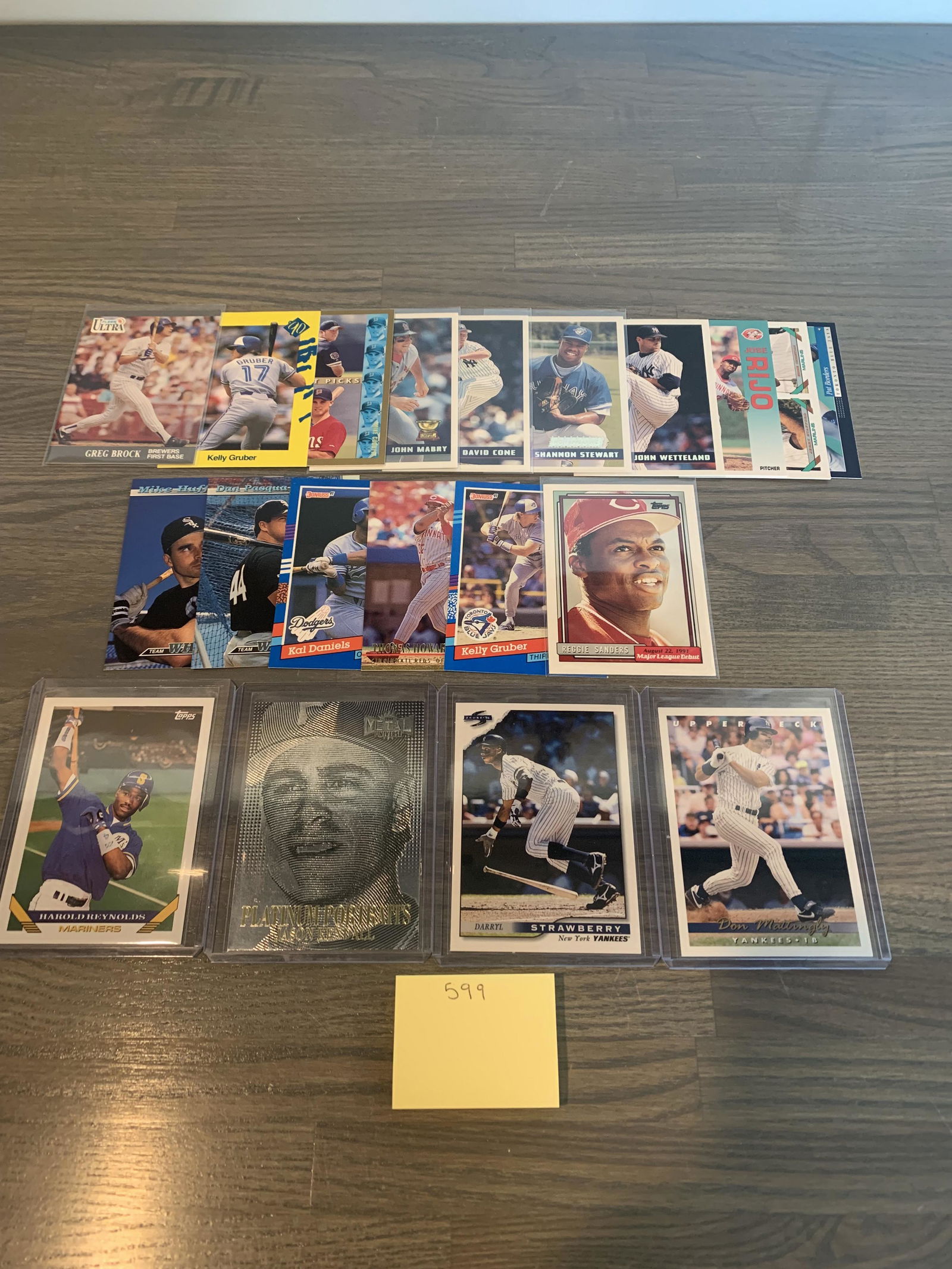 90s Baseball Cards, Darryl Strawberry (1 of 2)