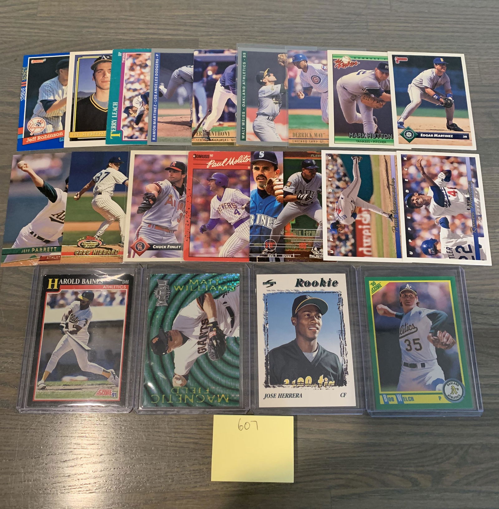 90s Baseball Cards, Jose Herrera rookie (1 of 2)