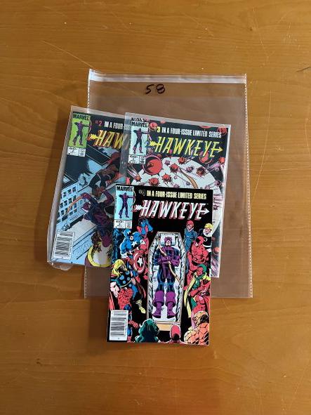 Hawkeye 2, 3, & 4 Copper Age Mini-series w/newsstand editions: We are Veteran Owned and Operated and we now do in-house shipping for all items!