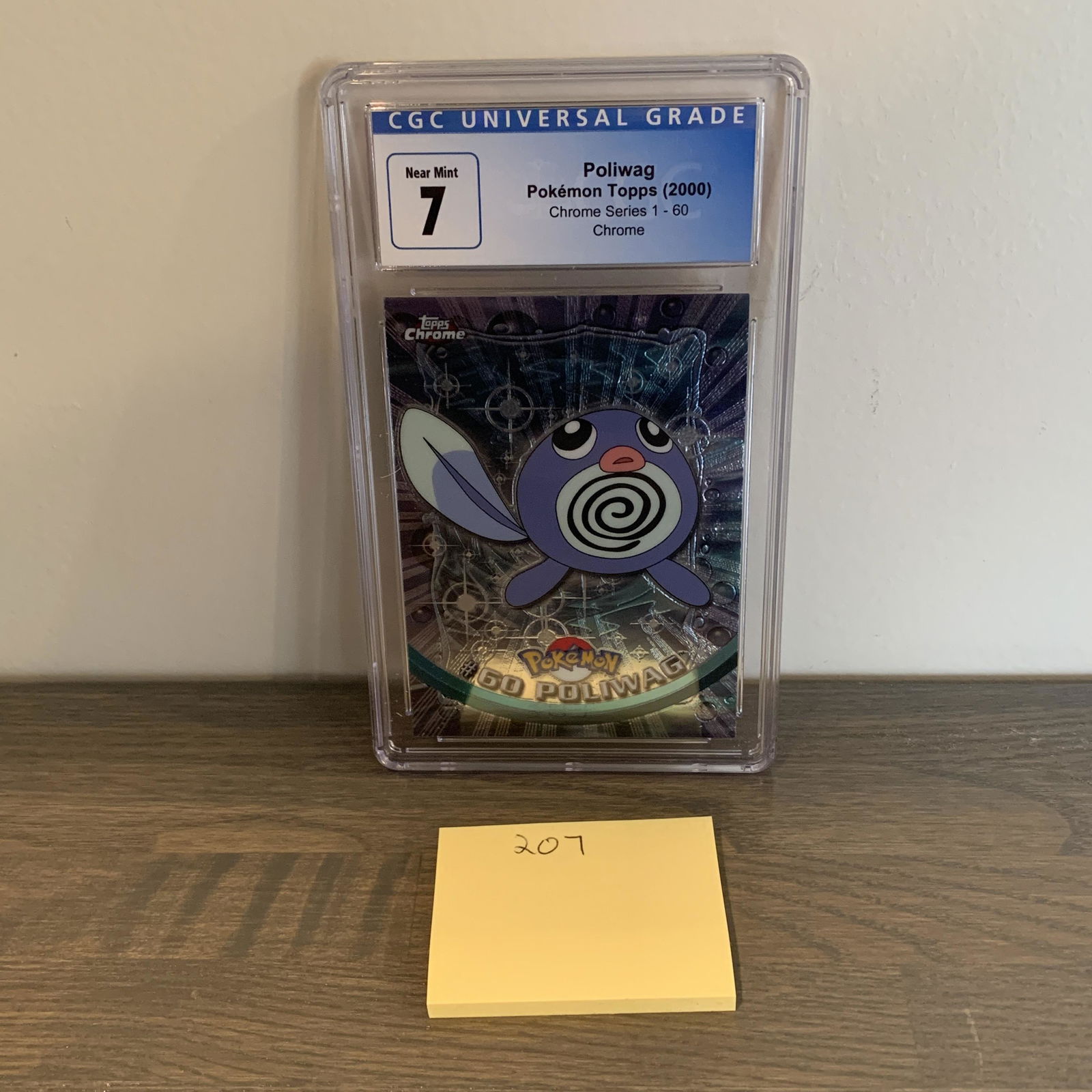 CGC 7 NM Topps Poliwag Pokemon card (1 of 2)