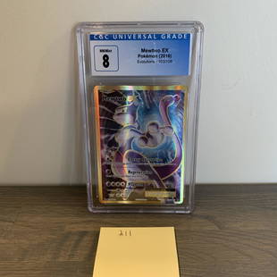 Mewtwo EX CGC 8 Pokemon Card: CGC 8 NM/ Mint+ Mewtwo EX #103/108. See photos for condition.