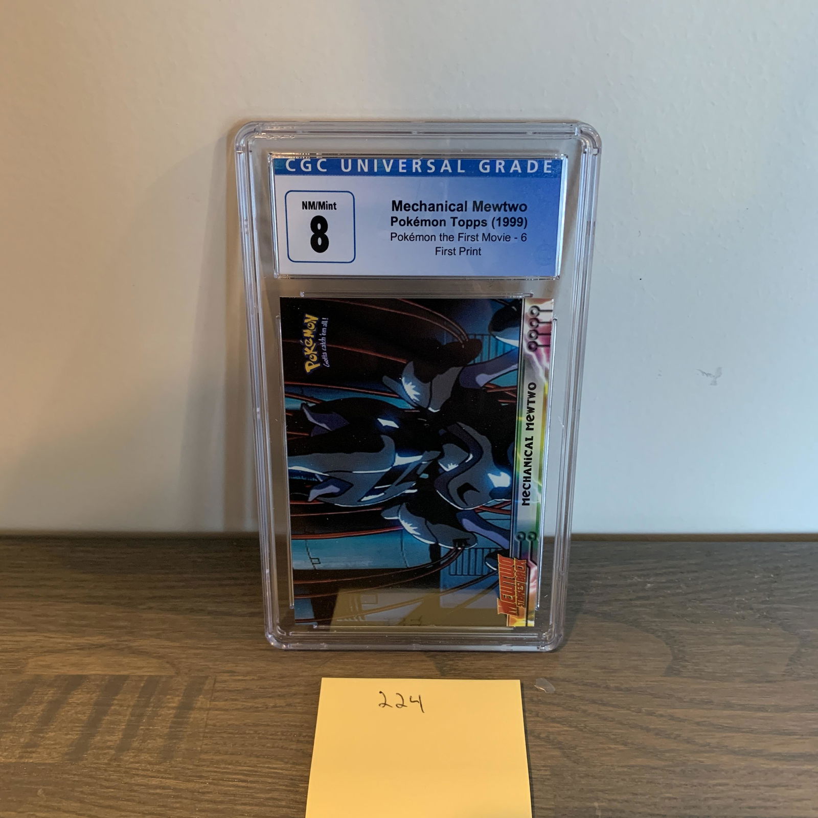 CGC 8 Mechanical Mewtwo Topps Pokemon Card (1 of 2)